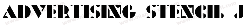 Advertising Stencil JNL Regular字体转换